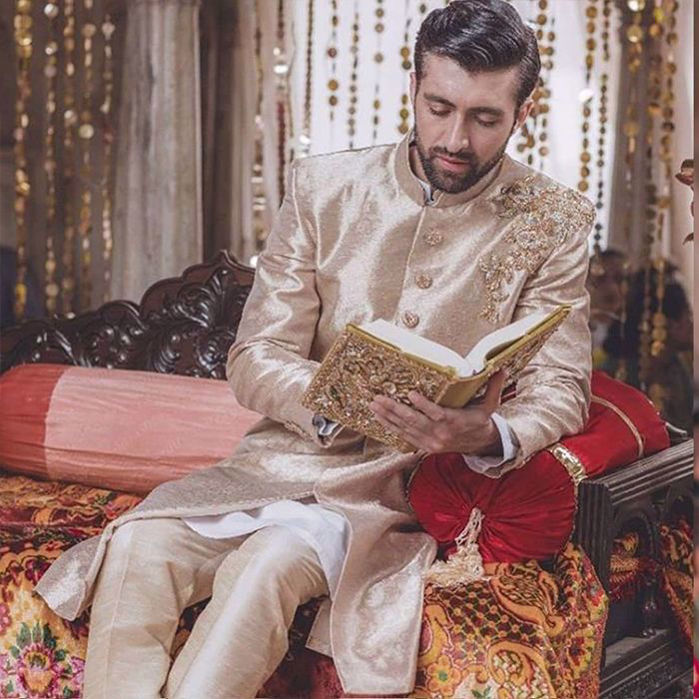 Picture of Zainab Salman's wedding menswear!