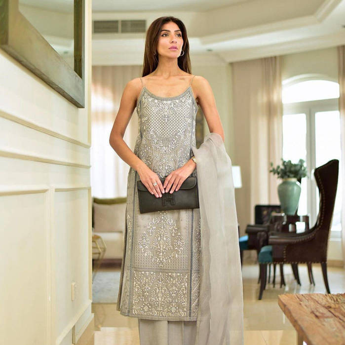 Picture of Kiran Malik in this stunning Summer haze embroidered outfit
