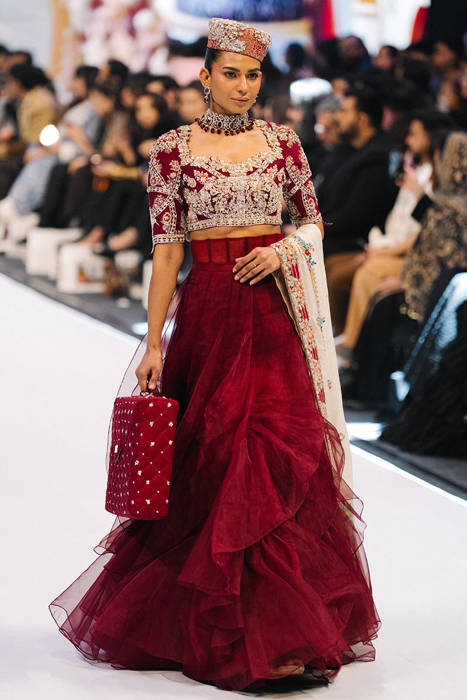 Red Ruffle Skirt